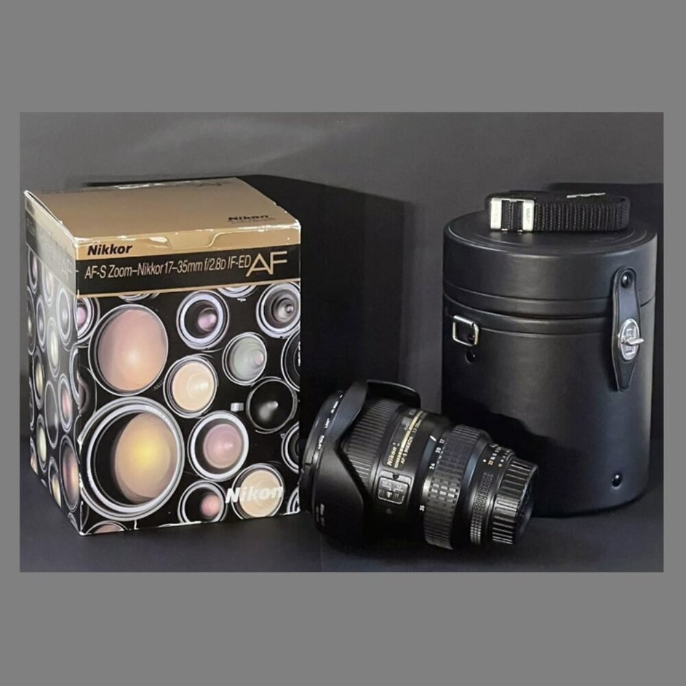 Nikon AF-S NIKKOR 17-35mm f/2.8 D ED Autofocus IF Lens With CL-74 Leather Case